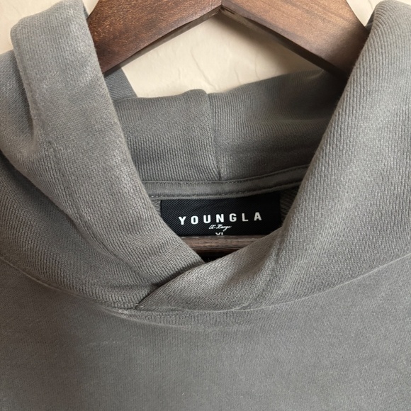 YoungLA Heather Gray Hoodie - Picture 2 of 5